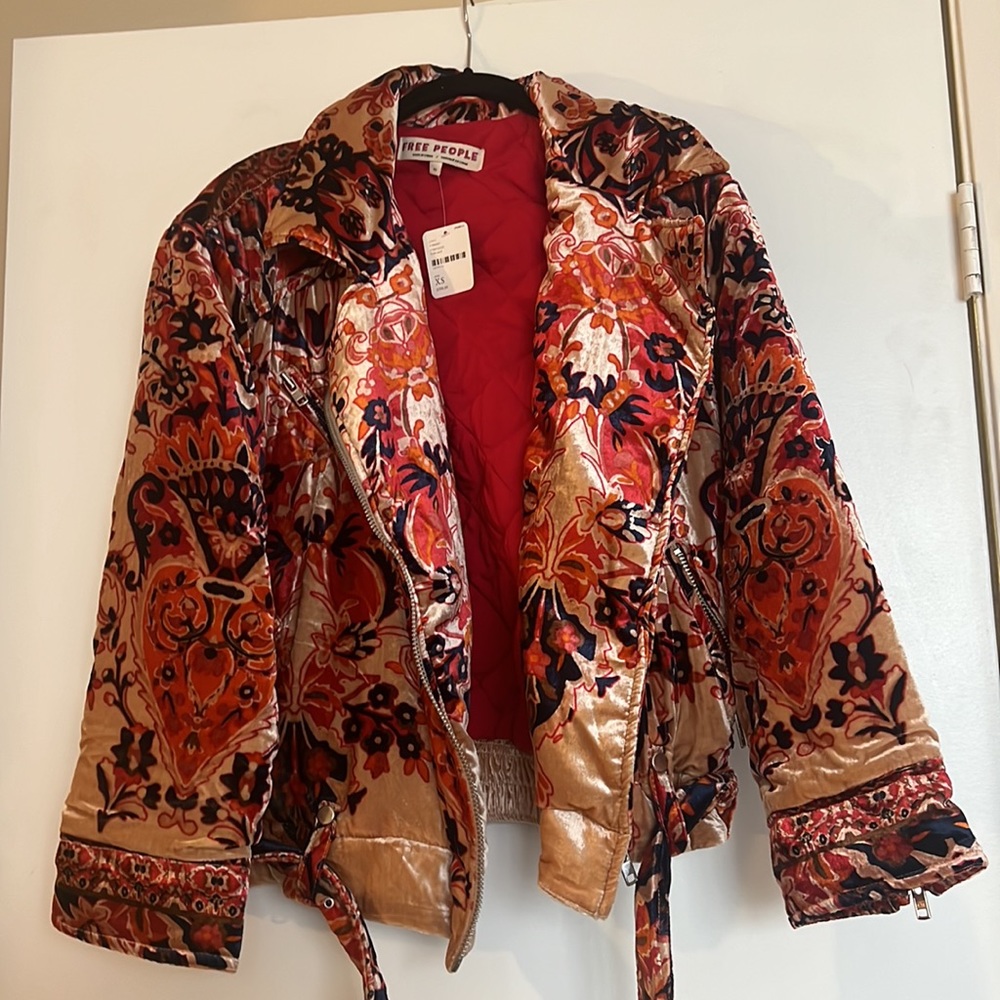 Free People Bailey Velvet Moto Jacket - Picture 5 of 7